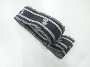 アンティーク　本場琉球八重山ミンサー織男物角帯（216センチ）